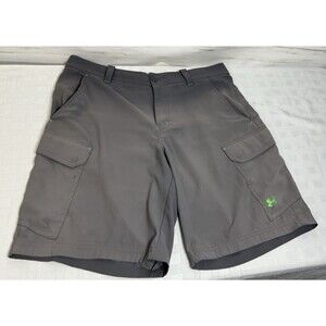 Under Armour Heatgear Golf Cargo Fishing Shorts Loose Men's Size 36 x 9.5 Gray